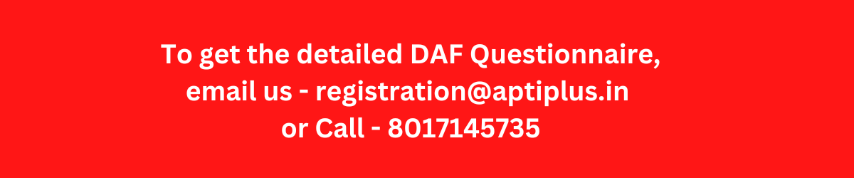 UPSC Daf questionnaire assistance
